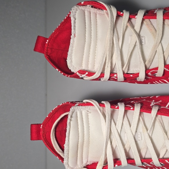 Converse Street UNT1TL3D High Top Red&White Canvas Sneakers 171962C Men's Size12 - Picture 16 of 16